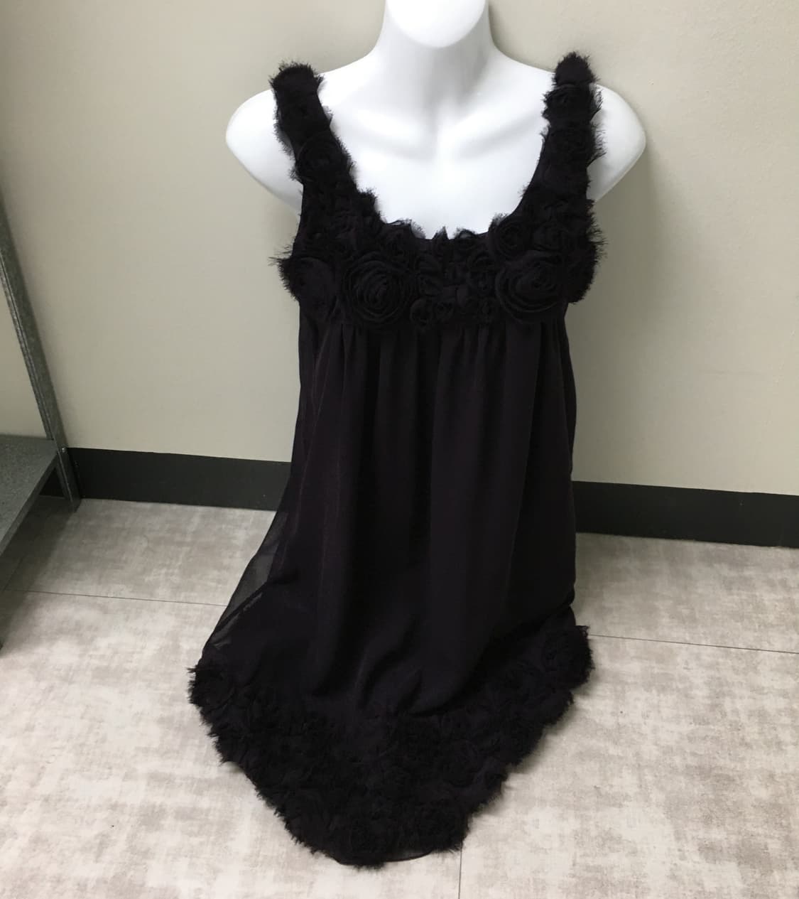 violet rose trim dress 상품이미지2