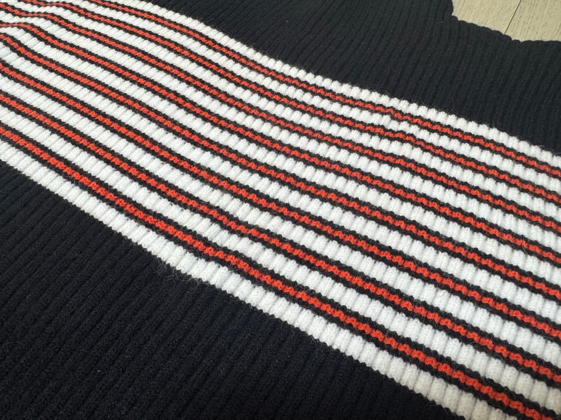 스트라이프 반폴라니트 상품이미지3