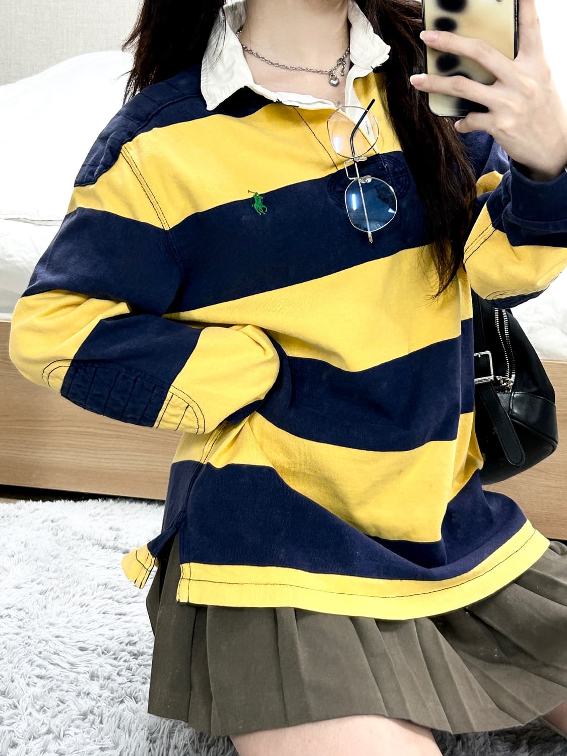 폴로 스몰로고 단가라 럭비티 상품이미지4