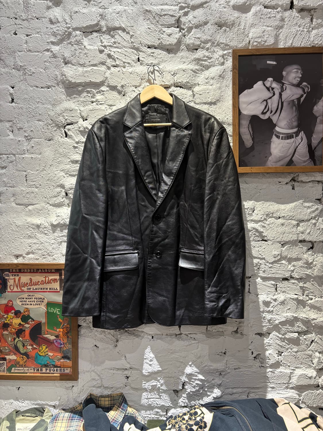 빈티지 100% 양가죽 블레이저 레더자켓 상품이미지1