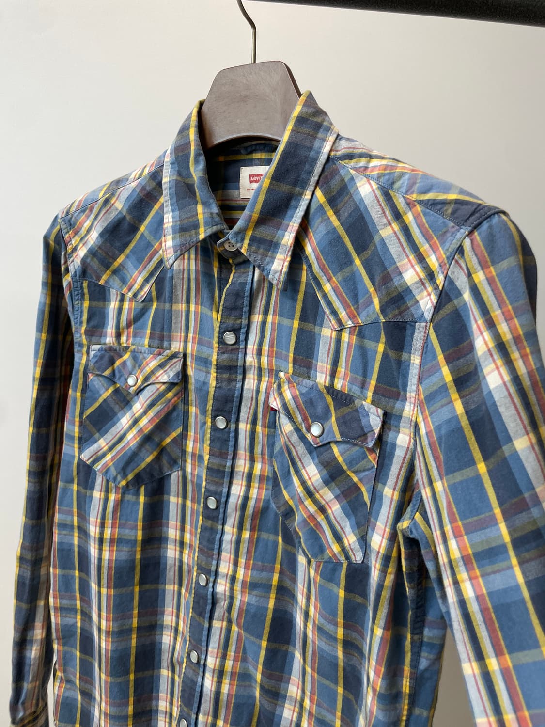 (S) levis 리바이스 투포켓 웨스턴 체크셔츠 상품이미지2