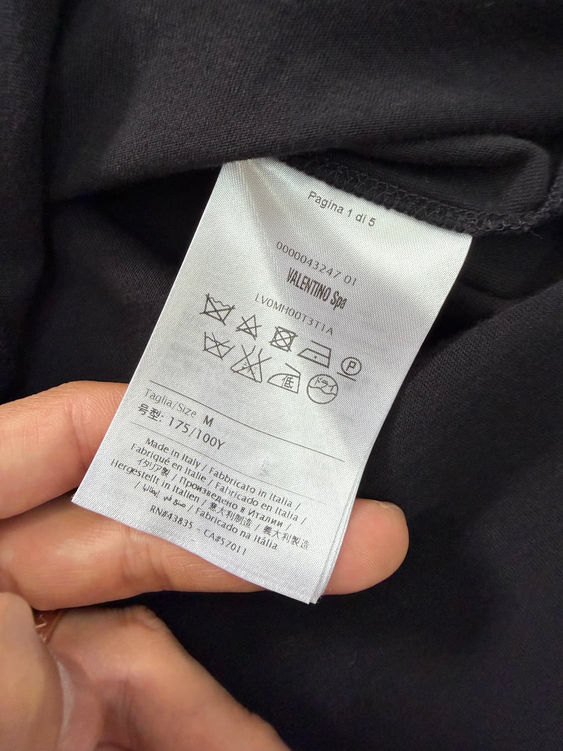 정품) 발렌티노 남성 백스터드 반팔 카라티 M 상품이미지8