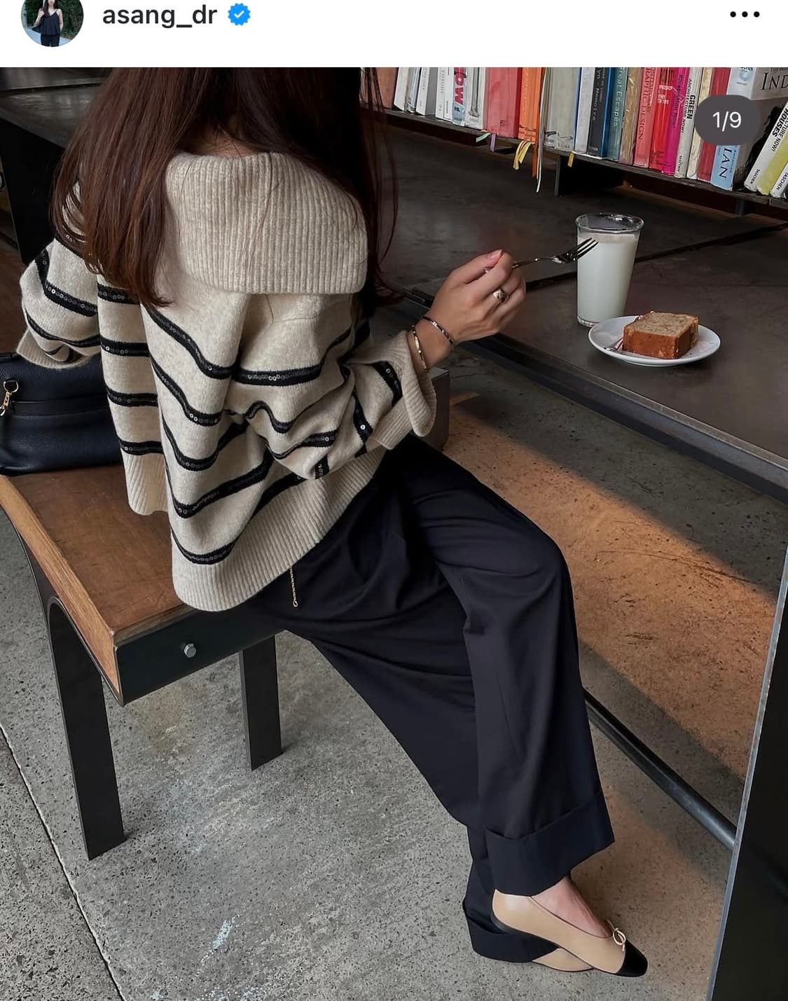 Delia Stripe Sequin Knit 상품이미지2