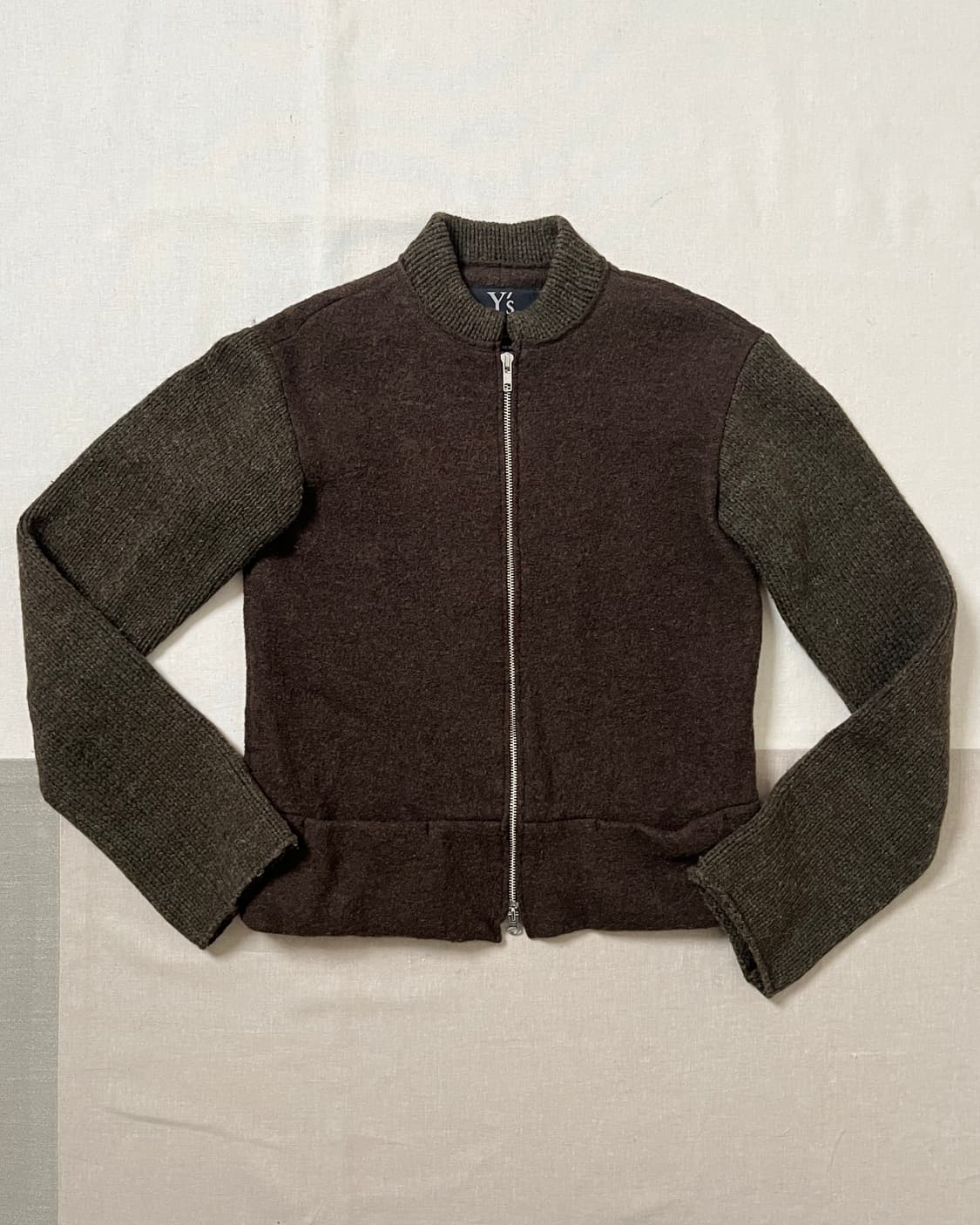 요지야마모토 니트 믹스 집업 자켓 Y’s yohji yamamoto 상품이미지4