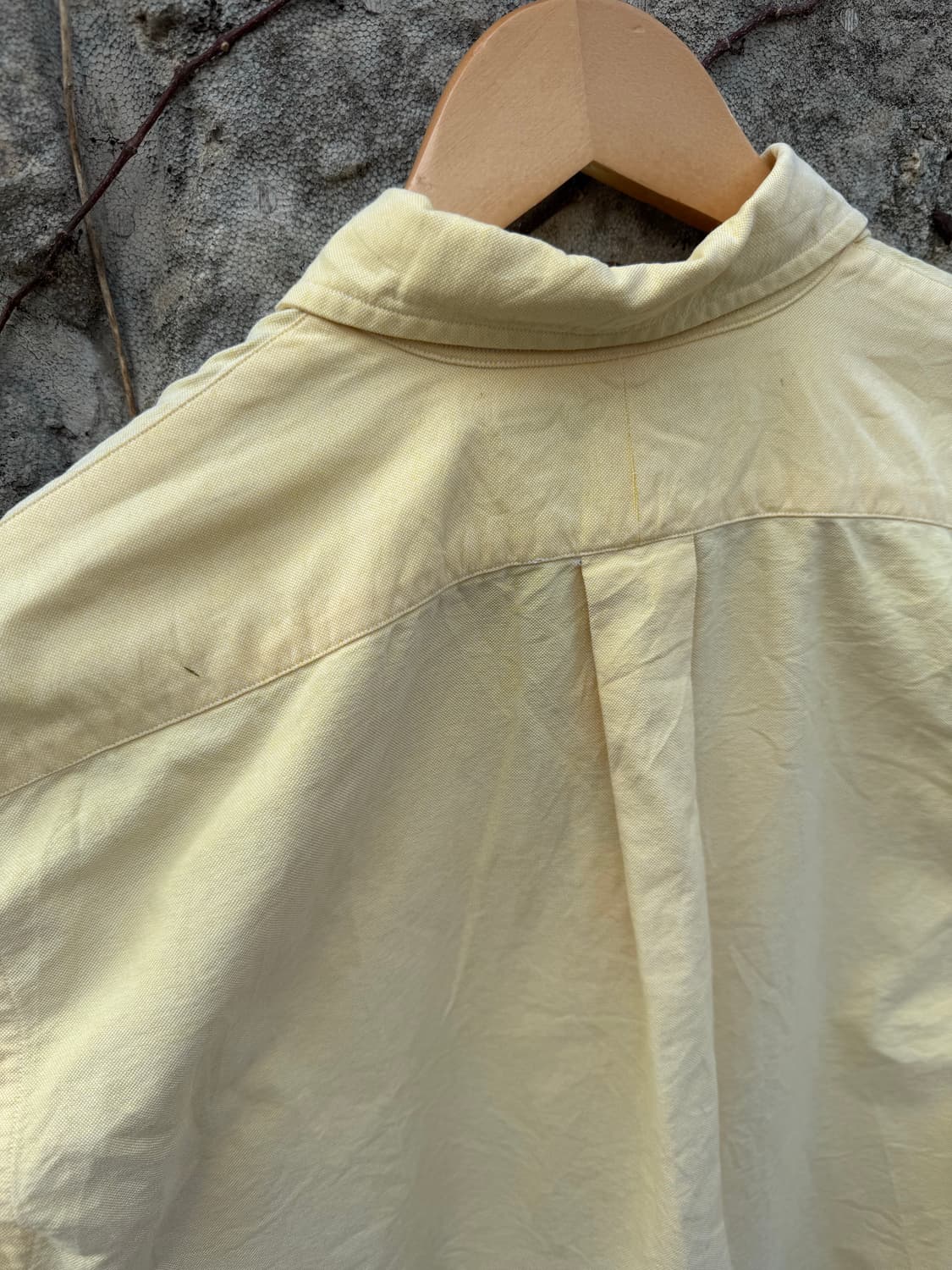 90s 폴로 랄프로렌 스포츠 코튼 셔츠 옐로우 우먼 상품이미지5