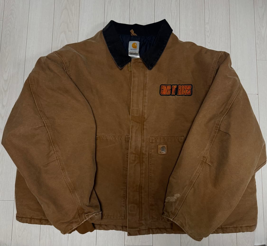 칼하트 J22 BRN 워크자켓 착샷 ㅇ 상품이미지1