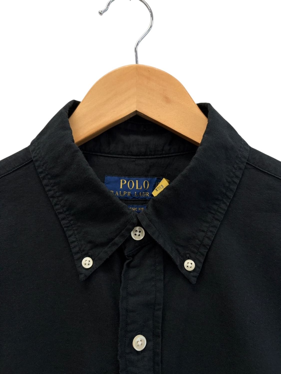 폴로 클래식핏 블랙 셔츠 (L)  상품이미지3