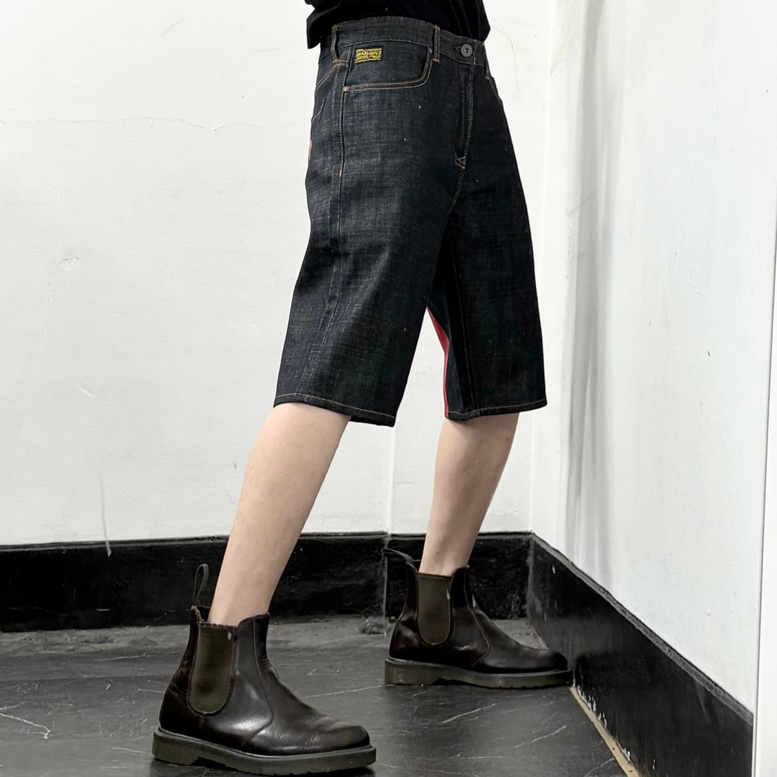 에비수 빅다이콕 데님 버뮤다 팬츠 상품이미지4