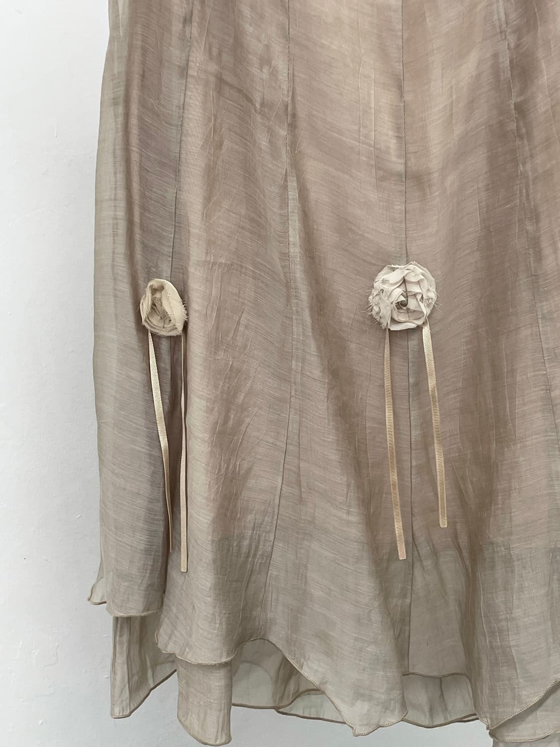 페어리 모리 플로럴 시어 롱 스커트 상품이미지4