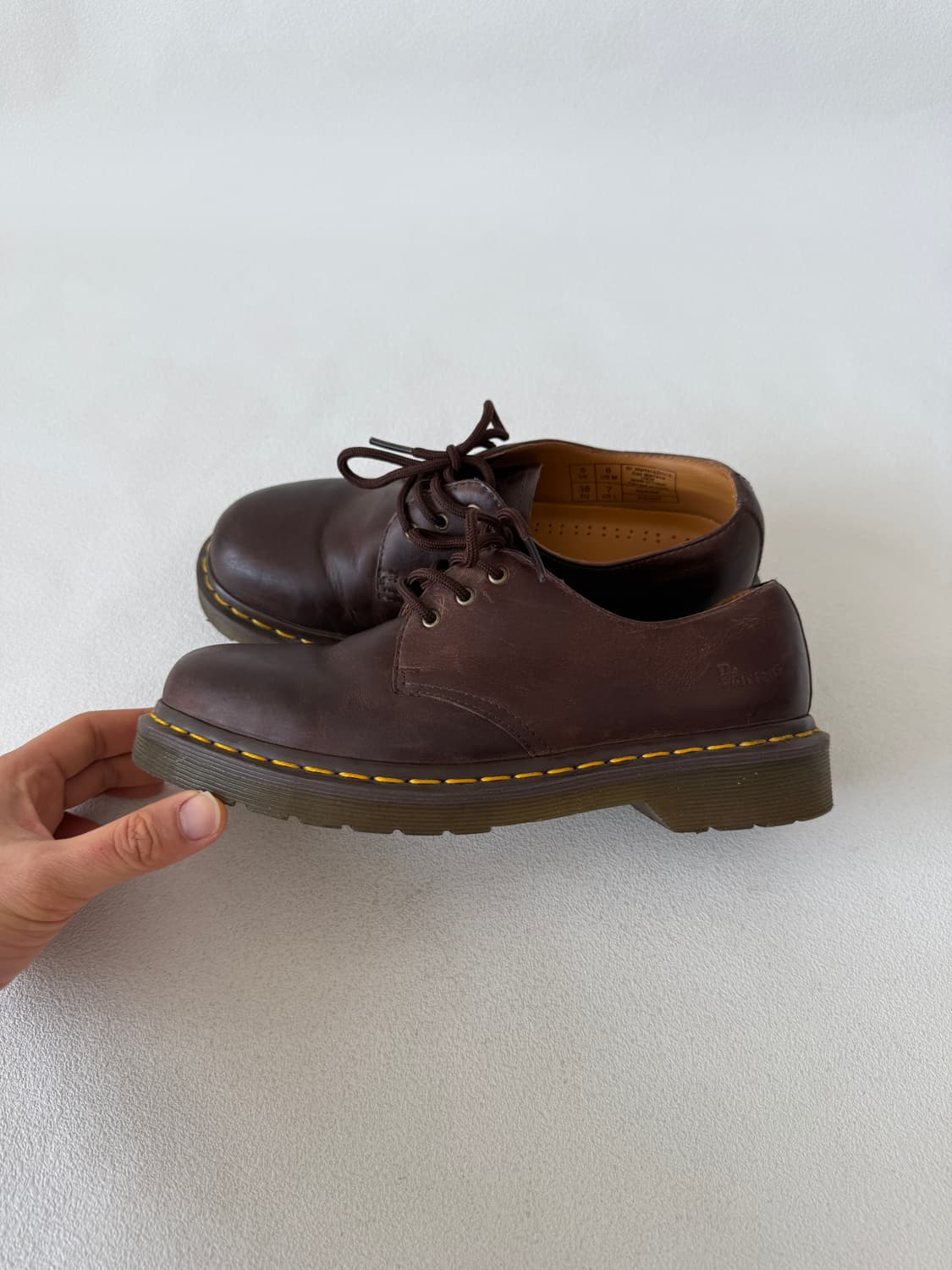 [EU38]닥터마틴(Dr.Marten) 3홀 레더 브라운 상품이미지1