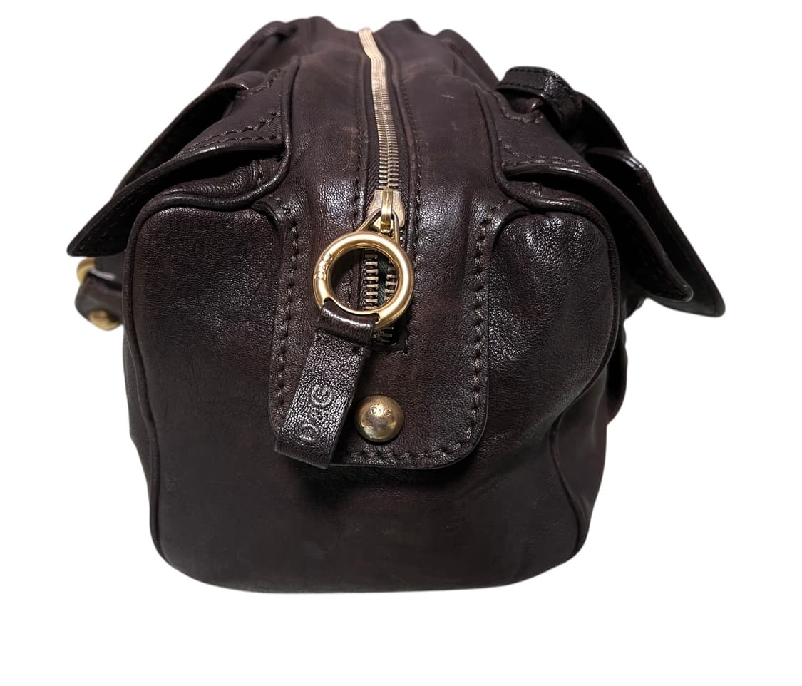 돌체앤가바나 D&G 가죽 토트백 브라운 상품이미지10