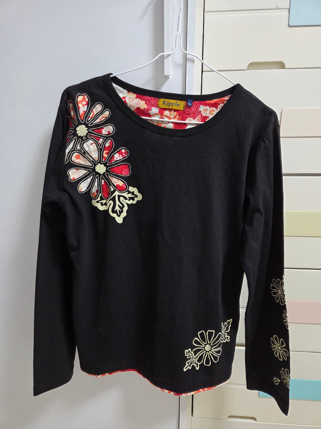 오리엔탈 롱슬리브 갸루 y2k 빈티지샵 파우닝 상품이미지1