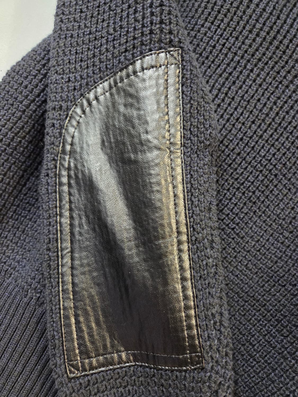 G스타 RAW 블랙 니트 탑 숄더패치(XS) 상품이미지6