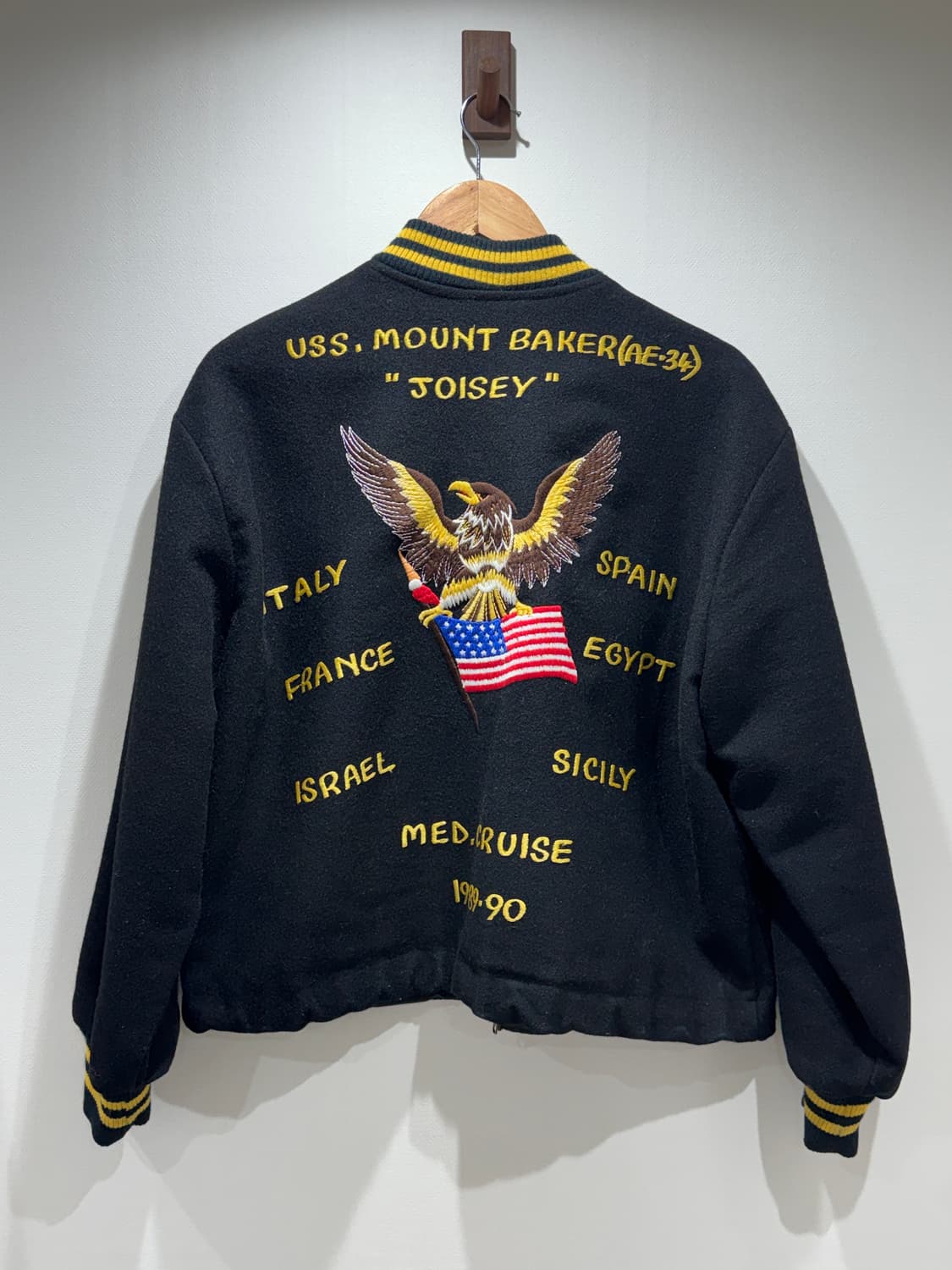 80s USN 수베니어 울 자켓 상품이미지9