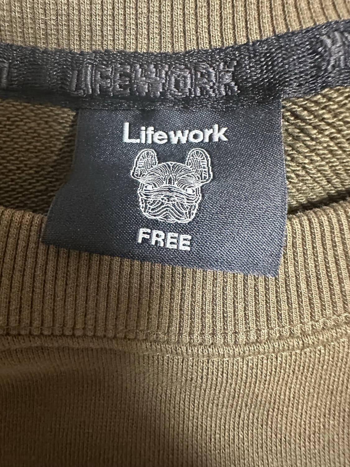 LIfEWORK 라이프워크 카키색 맨투맨 원피스 상품이미지7