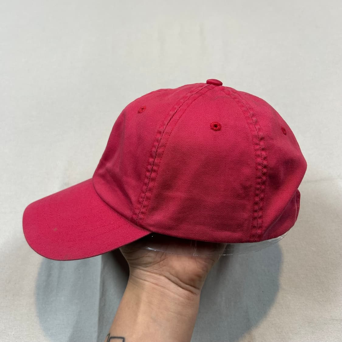 폴로 랄프로렌 핑크 볼캡 모자 가죽스트랩 정품 상품이미지3