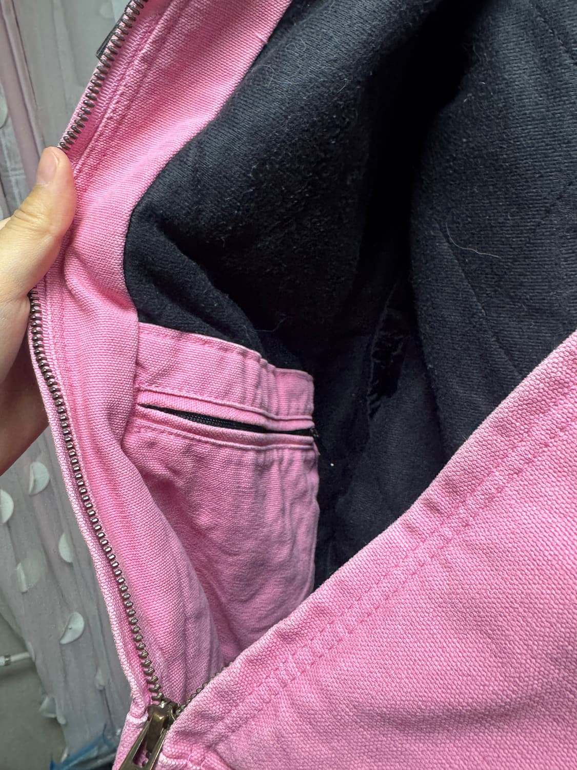 칼하트 베이비핑크 후드워크자켓 상품이미지4