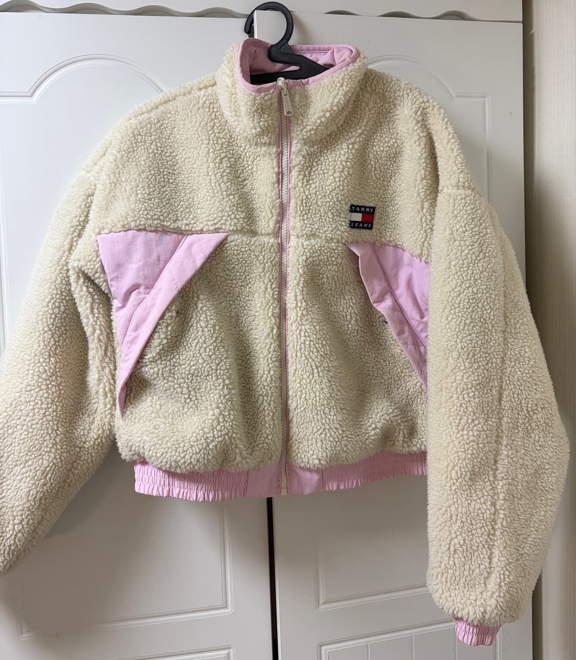 타미힐피거 리버시블 후리스 자켓 핑크 상품이미지1