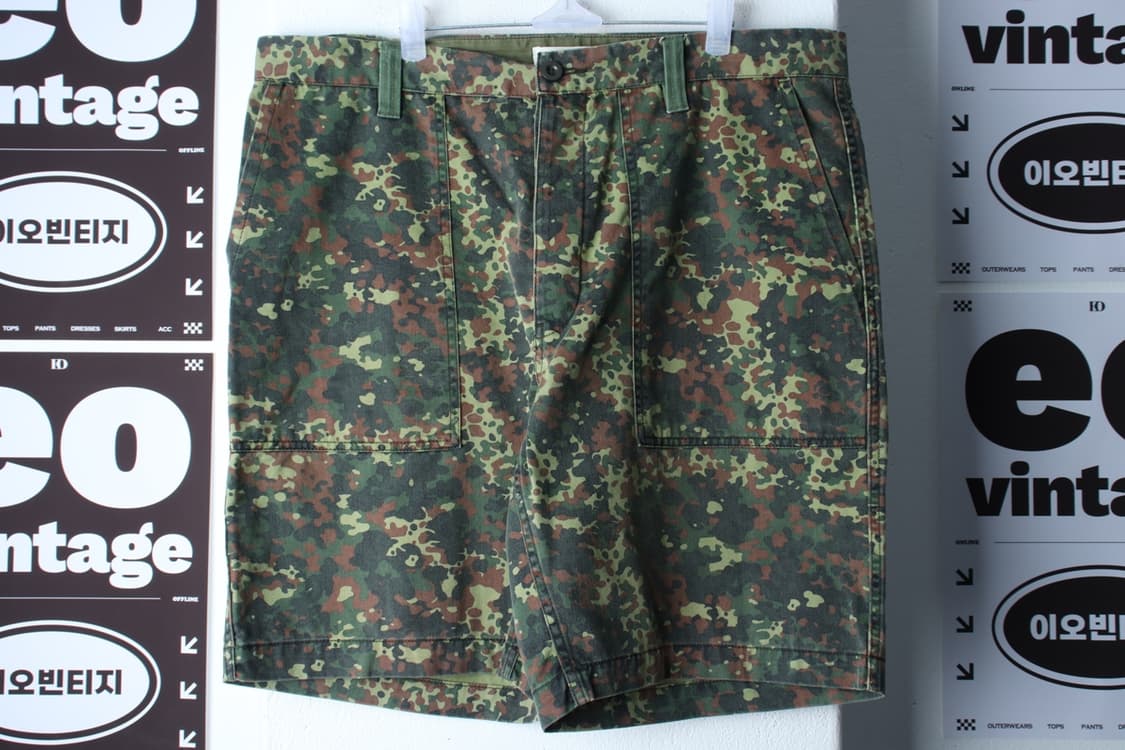 (2XL-3XL) 버튼 반바지 팬츠 빅사이즈 카모 밀리터리-P9986 상품이미지2