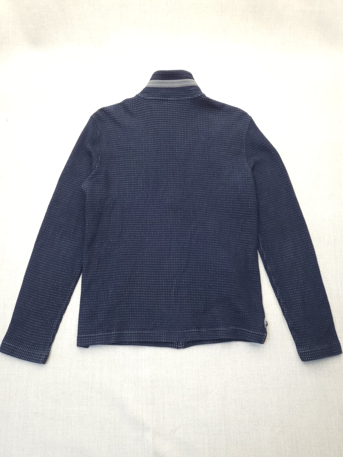 네이비 블루종 스타일 니트 집업 m 상품이미지6