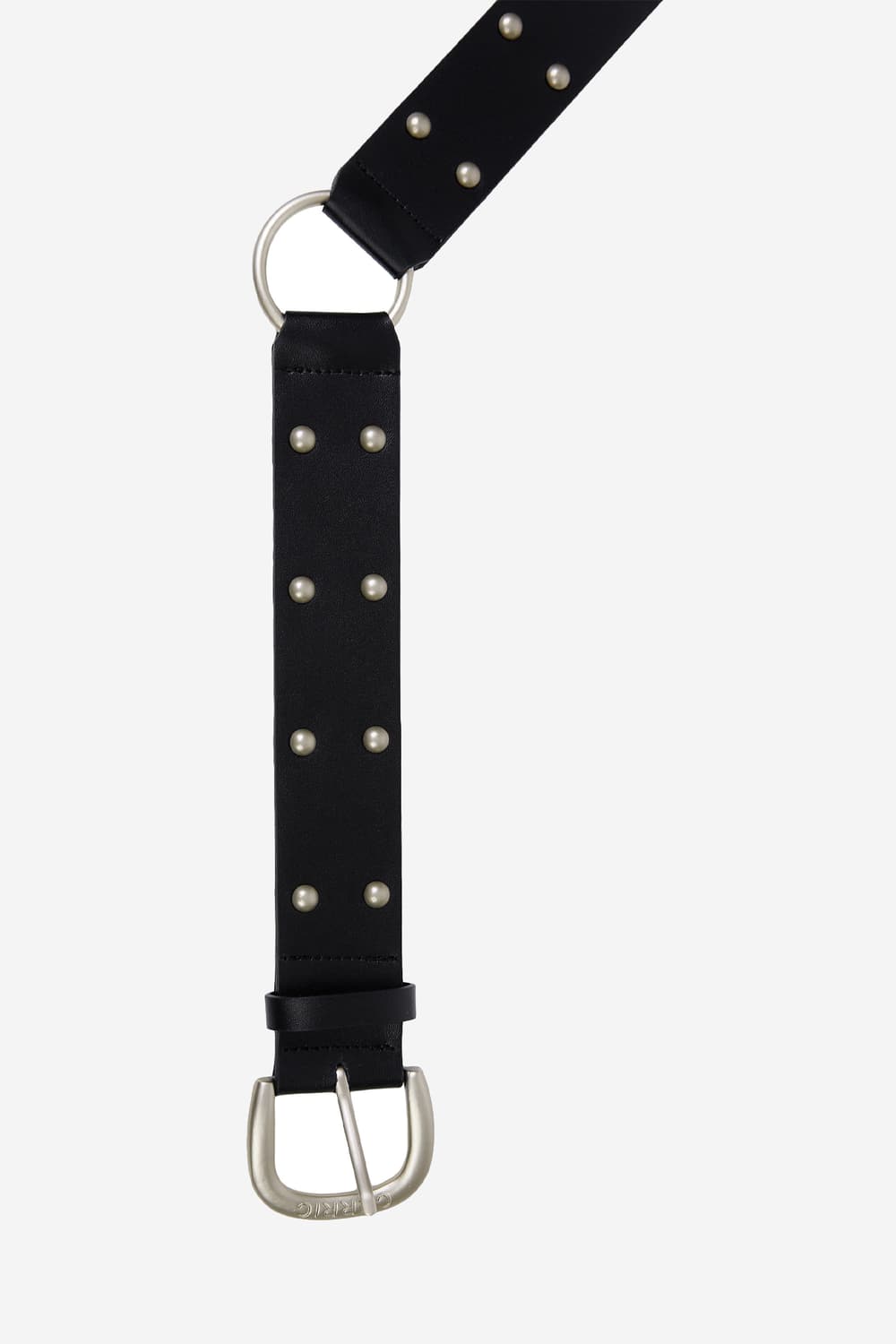 Cerric 세릭 TWO RING RIVET BELT BLACK 상품이미지2