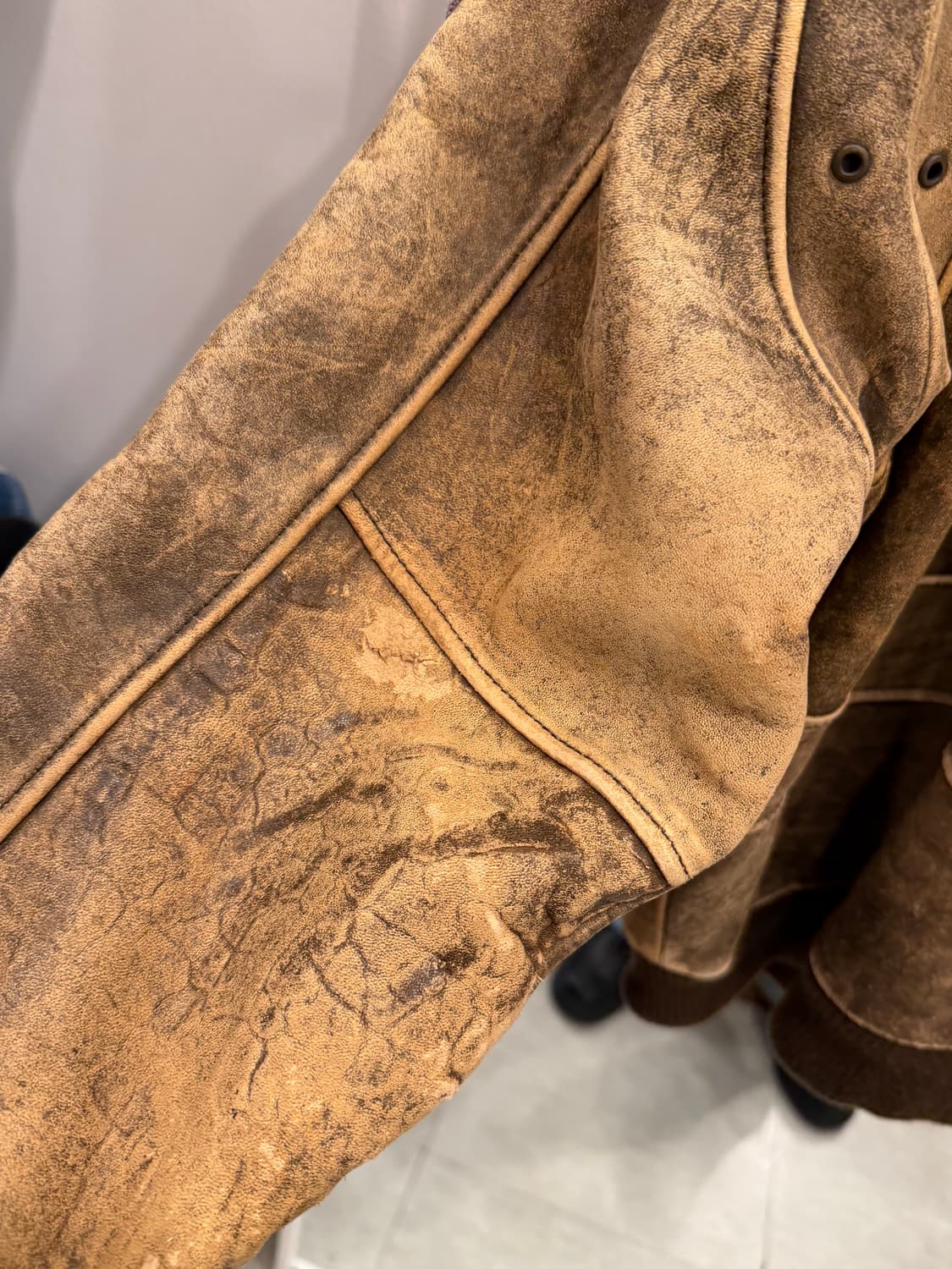 Avirex 아비렉스 미해군 G-1 레더 자켓 상품이미지7