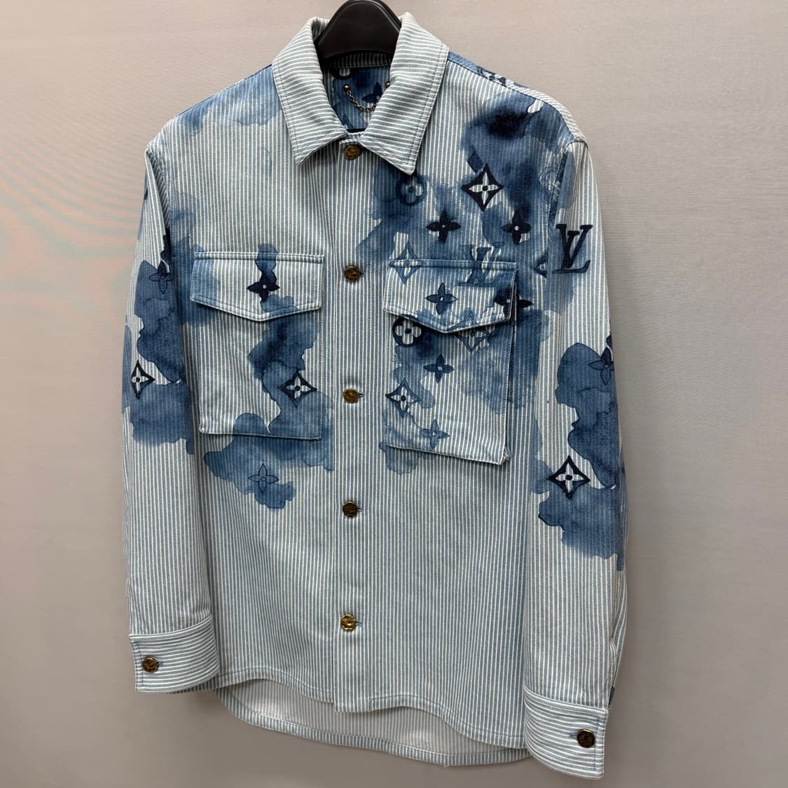 루이비통 워터컬러 데님 셔츠 자켓 ( 100 ) 상품이미지3