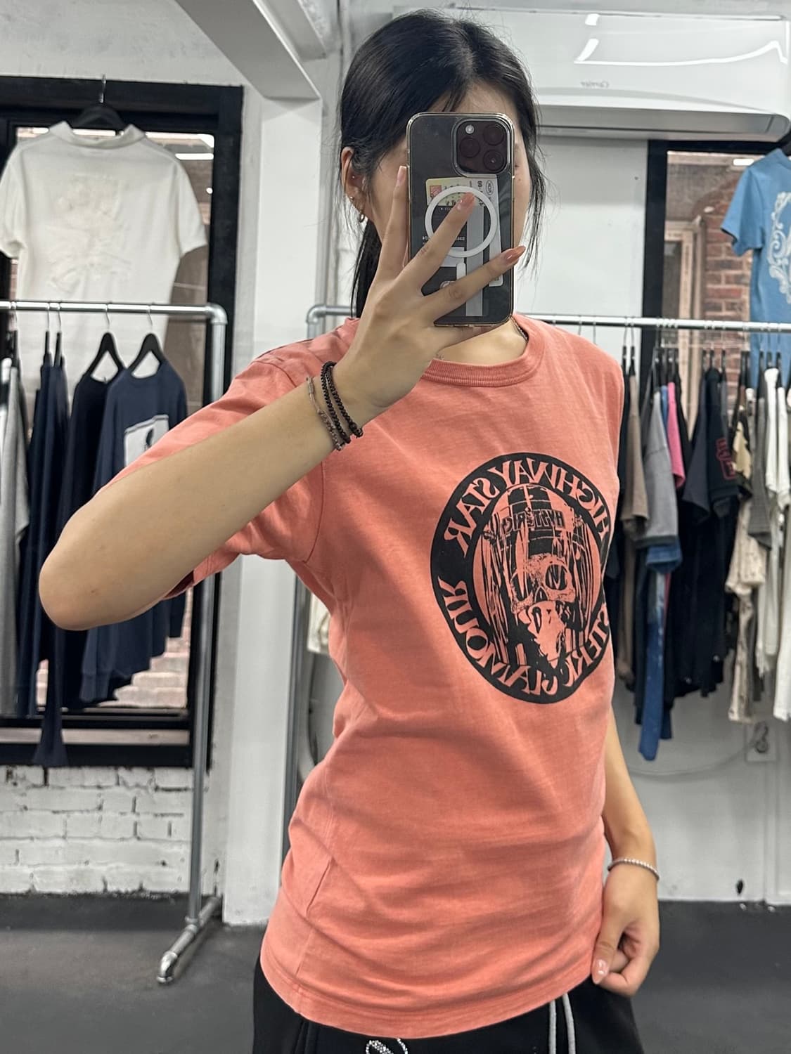 히스테릭 글래머 스컬 티셔츠 상품이미지1