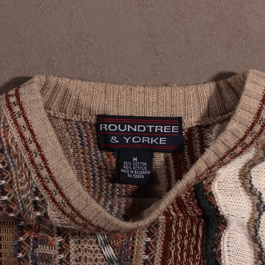 빈티지 케이블 패턴 니트 상품이미지3