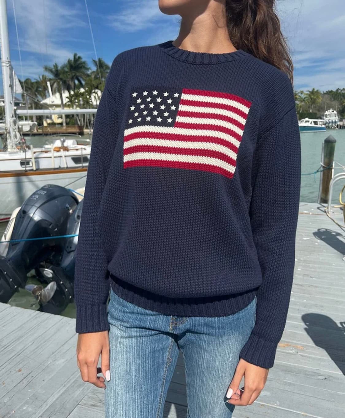 브랜디멜빌 성조기 니트 상품이미지2