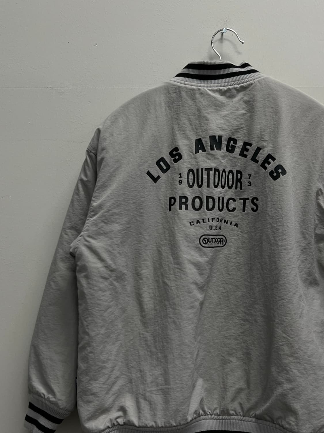 (155) 아웃도어 키즈/우먼스 바시티 패딩 점퍼 그레이 상품이미지6