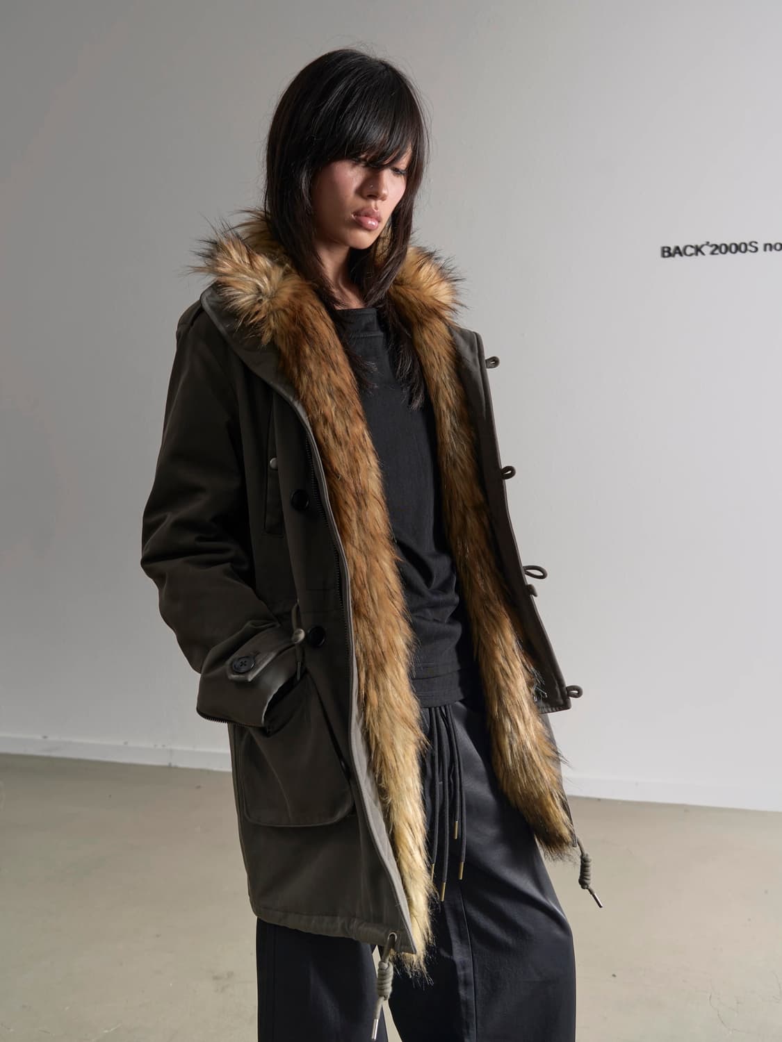 NoEmosen 에코 퍼 파카 코트unisex 상품이미지1