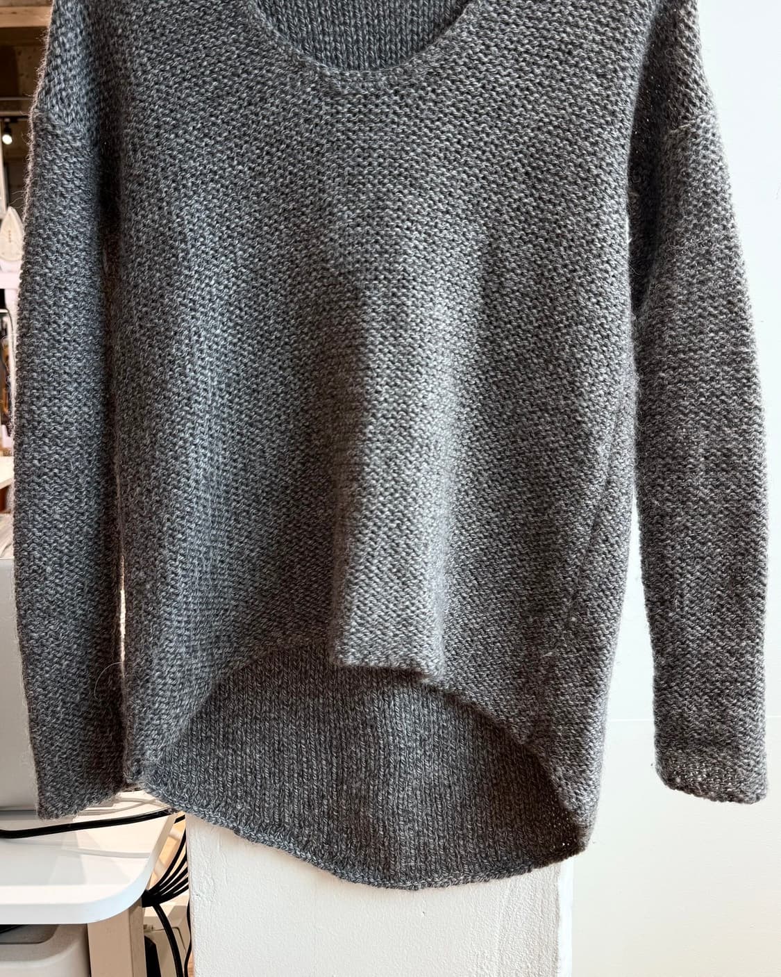 헬무트랭 그레이 알파카울 니트  상품이미지6