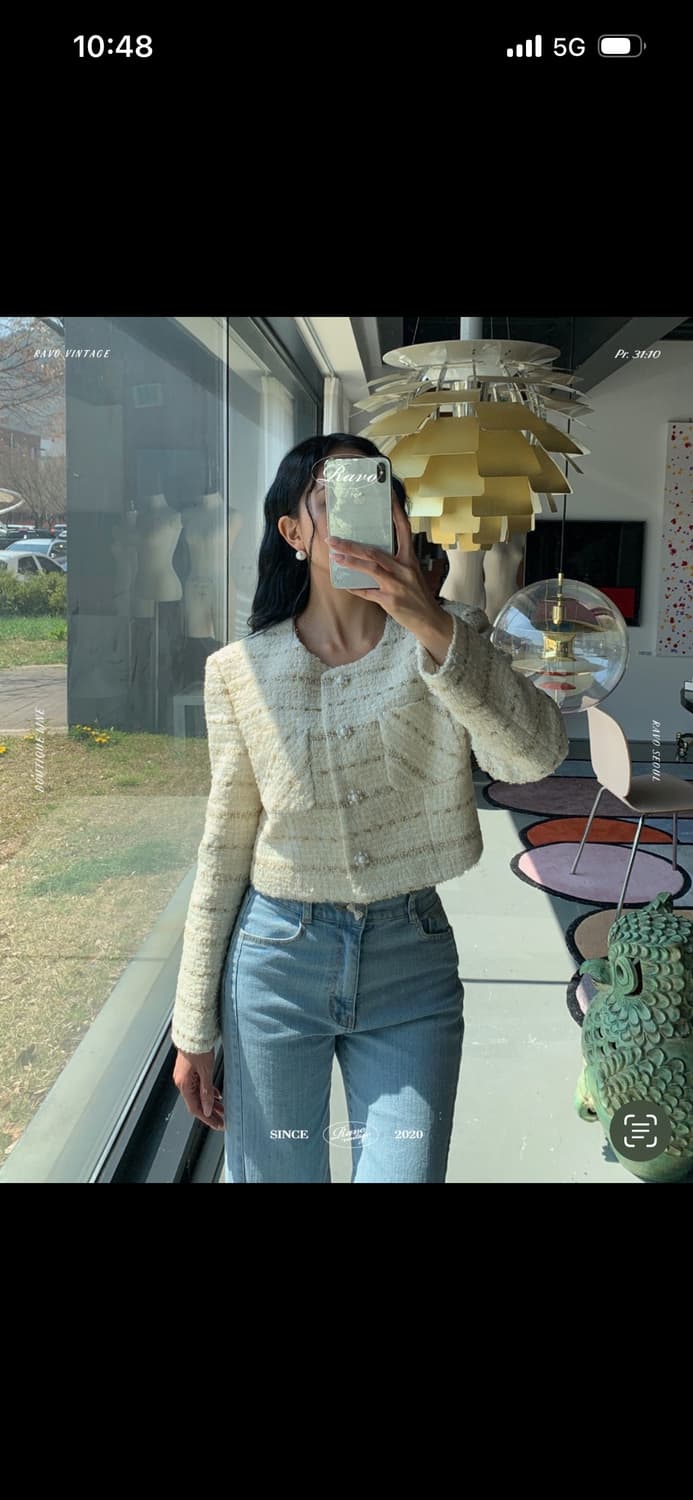 (새상품)라보빈티지 라보서울 소피 트위드 자켓 아이보리 셋업 라밤바룸 상품이미지2