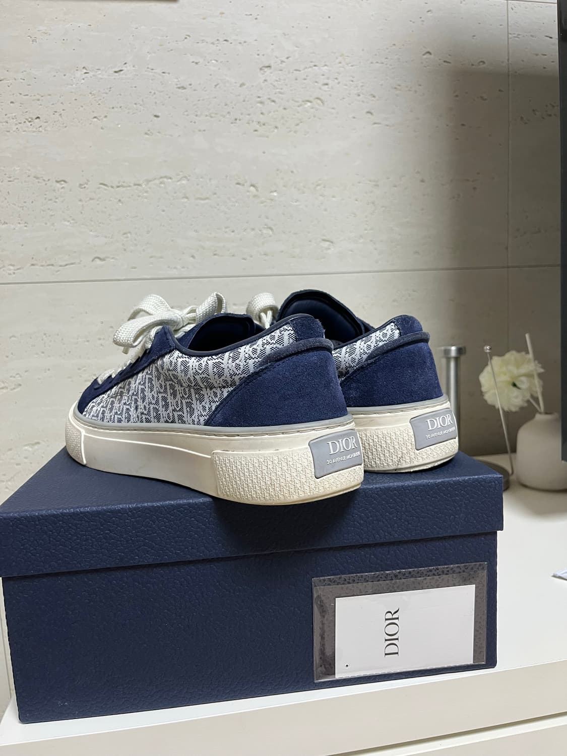 디올 b33 스니커즈 네이비 상품이미지2