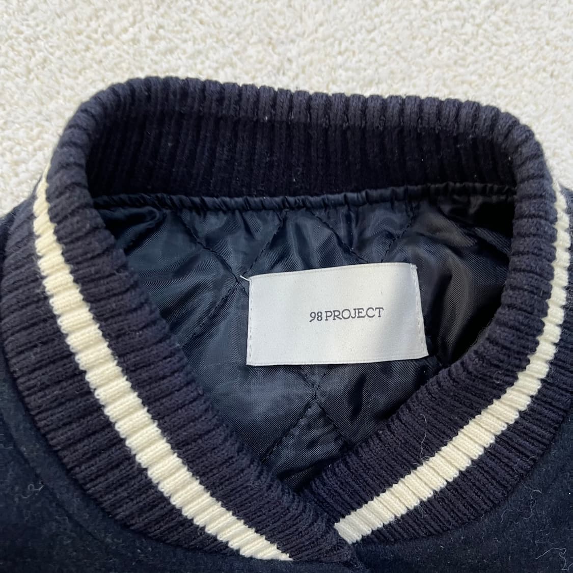 실측확인 98프로젝트 바시티 자켓 0310M 상품이미지2