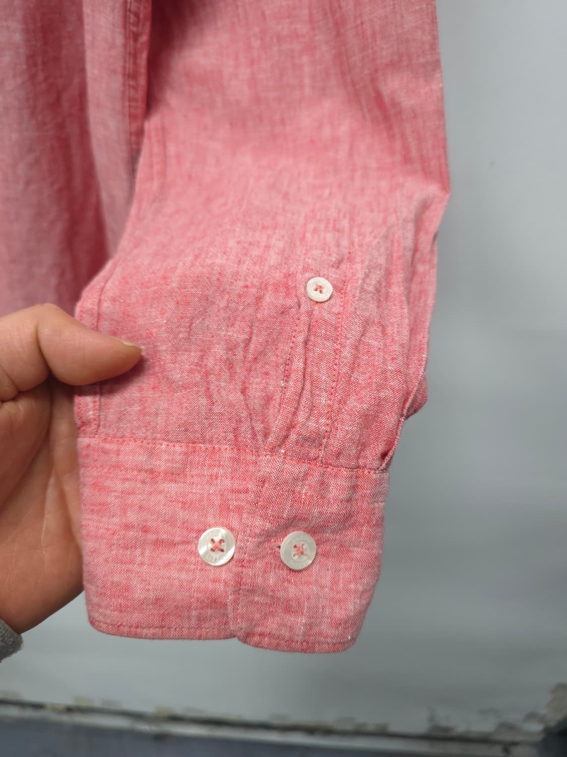 헤지스 남성 코튼 린넨 혼방 긴팔 봄여름 셔츠 (105) 상품이미지9