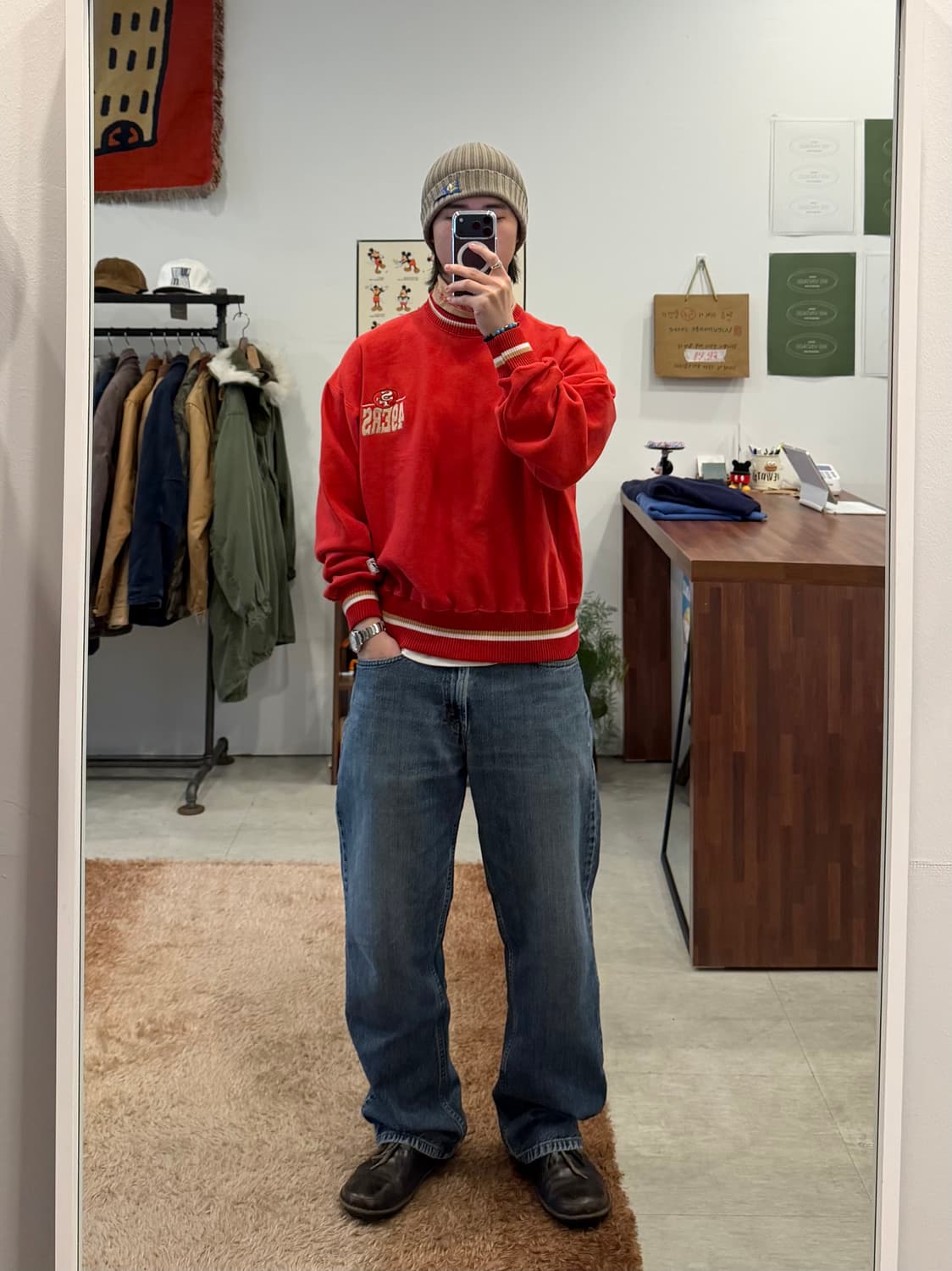 90s The game NFL 샌프란시스코 49ERS 터틀넥 스웻셔츠 상품이미지2