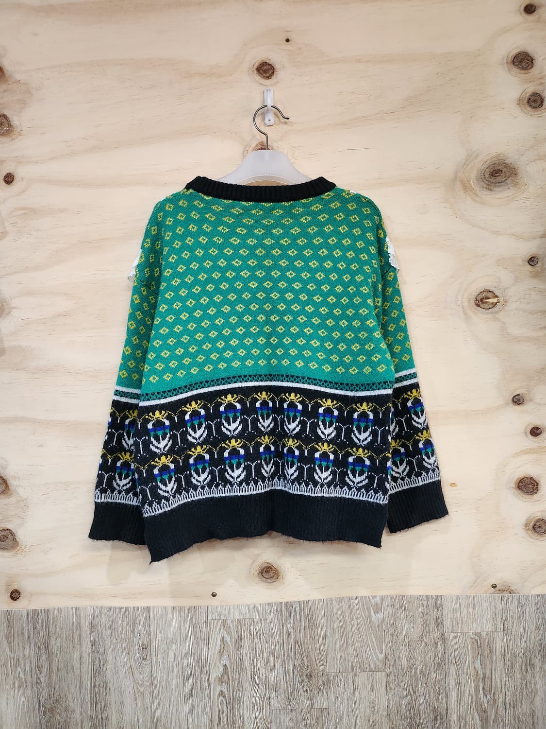 642) 여성 패턴 니트 상품이미지2