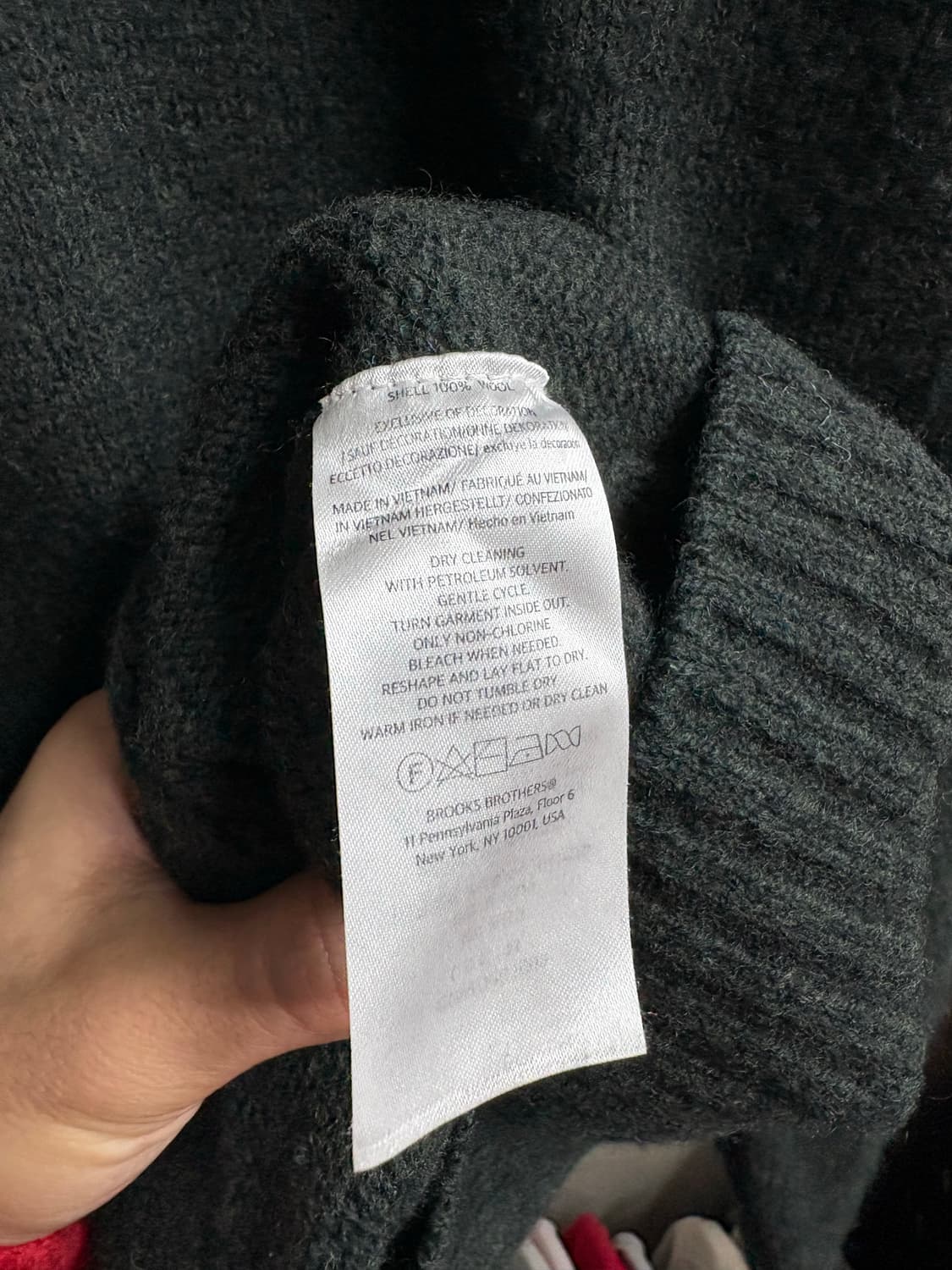 브룩스브라더스 딥그린 울 니트 상품이미지4