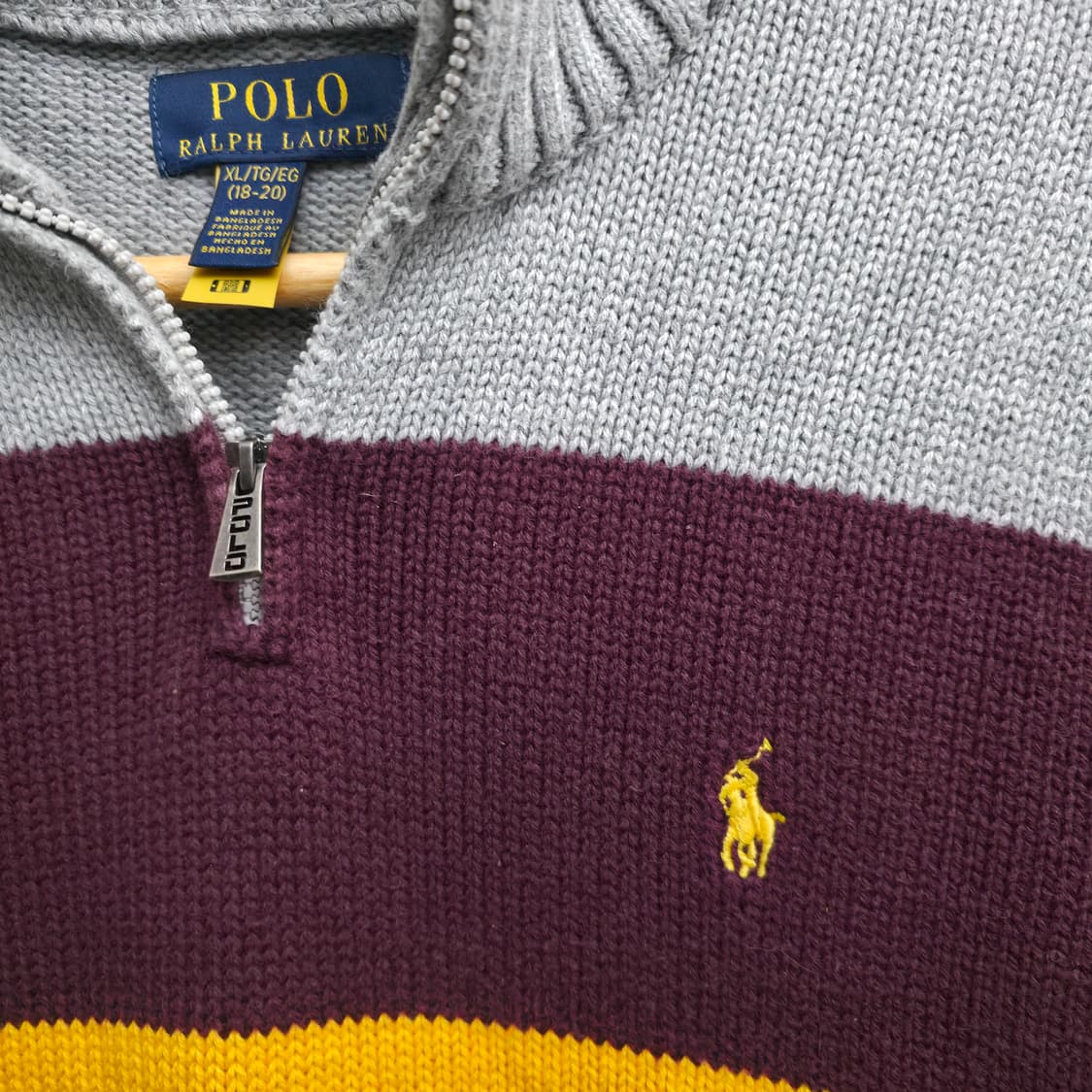 [S] 폴로 랄프로렌 쿼터집업 니트 신형 큐알택 상품이미지4