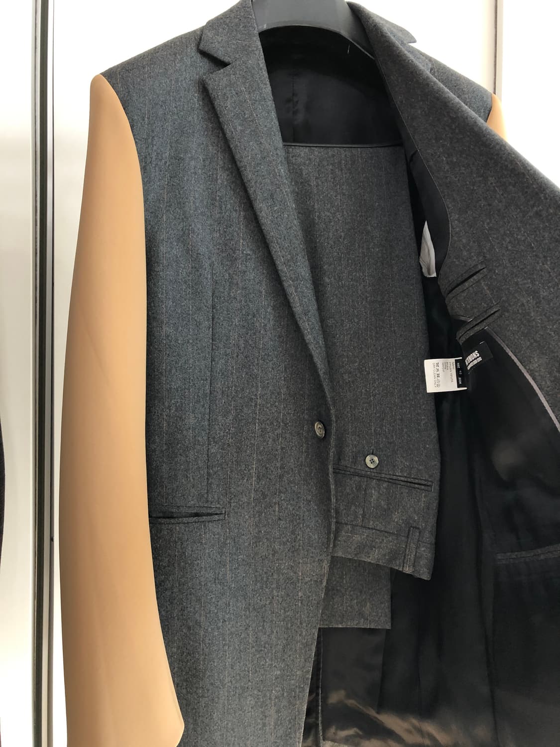 라프시몬스 미러 브로치 울 수트 상품이미지4