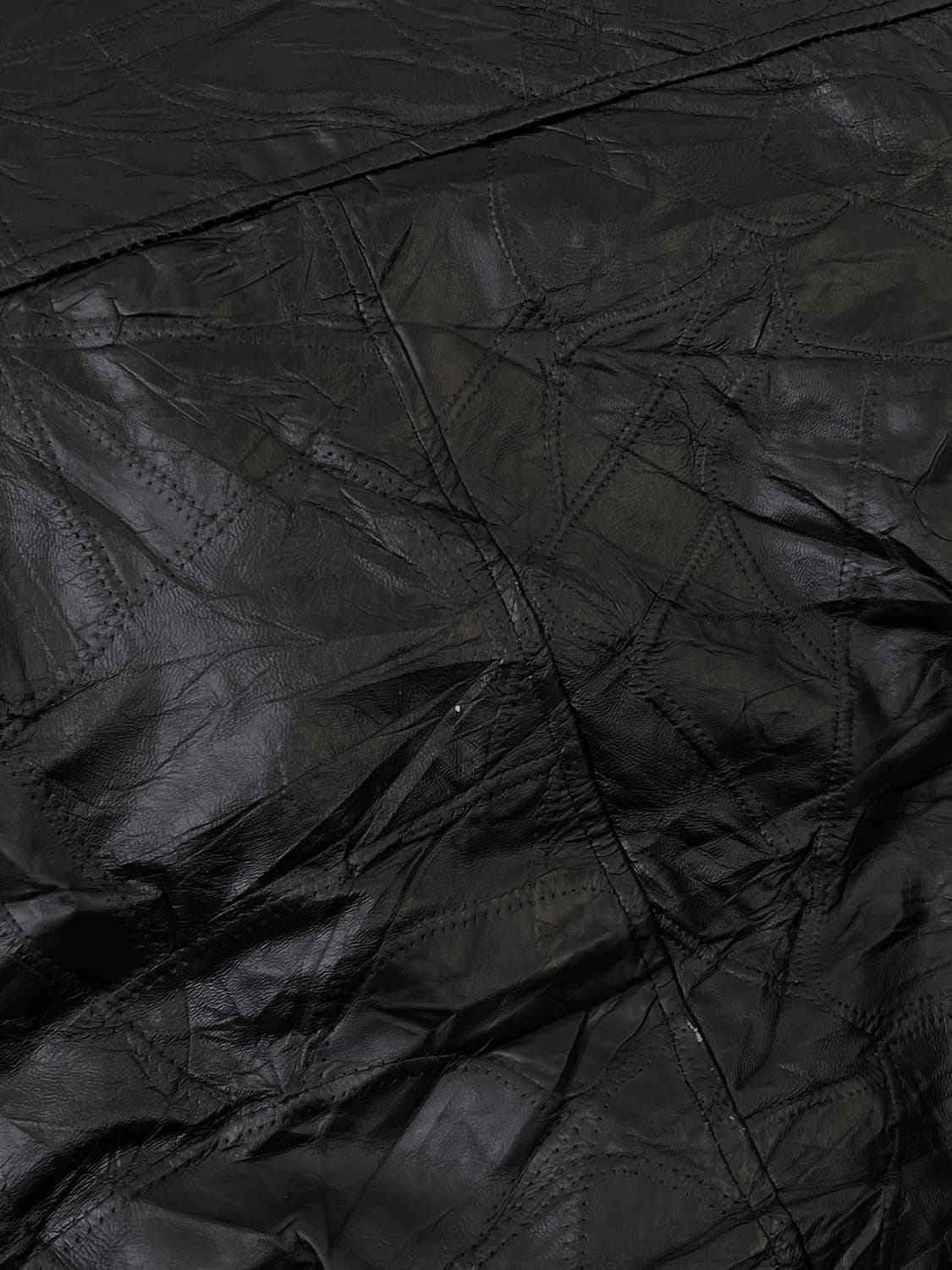 빈티지 90s 패치워크 램 레더 자켓 상품이미지6