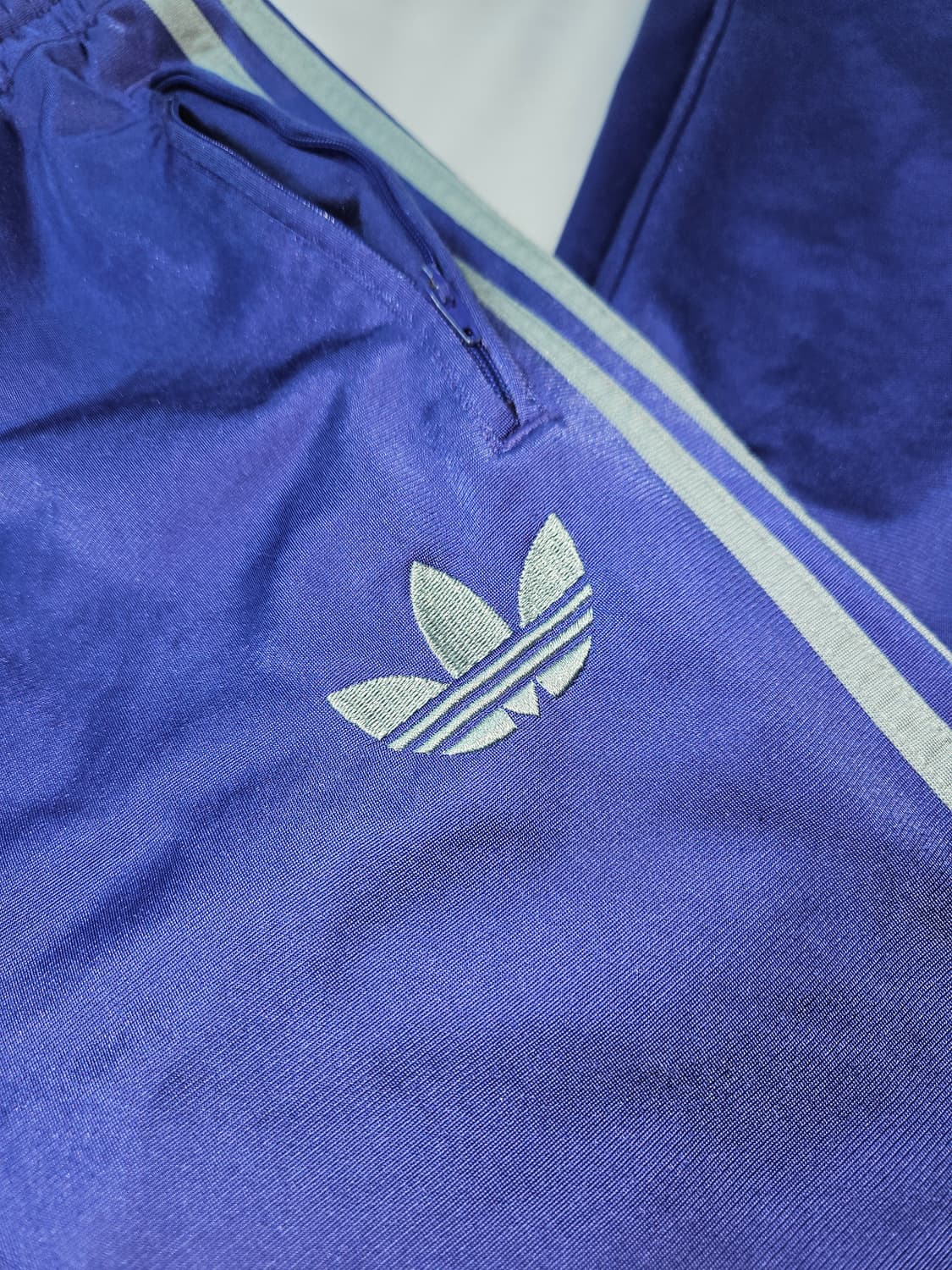 90s 아디다스 y2k 구파이어버드 트랙팬츠 희귀 블루베리 와이드핏 상품이미지2