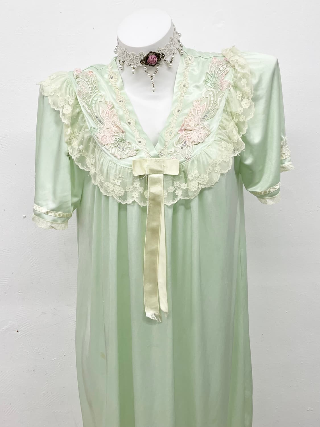 페어리 실키 레이스 자수 원피스 상품이미지3