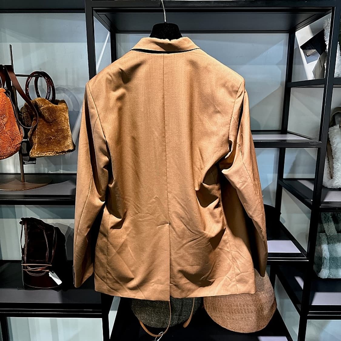 발렌티노 남성 브라운 울 싱글 자켓 85% 상품이미지5