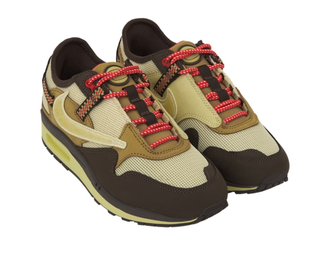 나이키 x 트래비스 스캇 에어맥스 1캑터스 브라운 230 상품이미지3