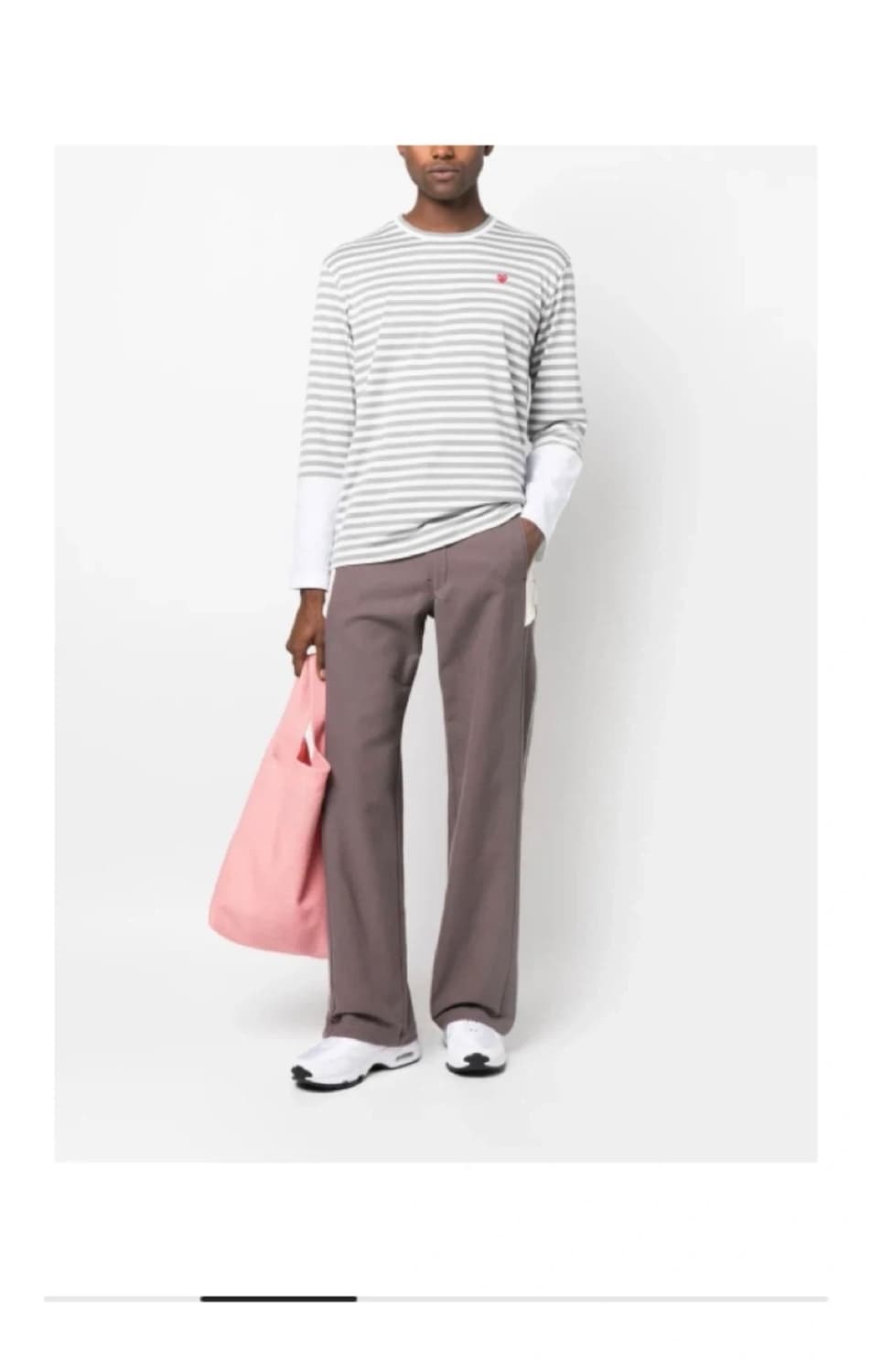 (XL)꼼데가르송 스트라이프 긴팔티 상품이미지1