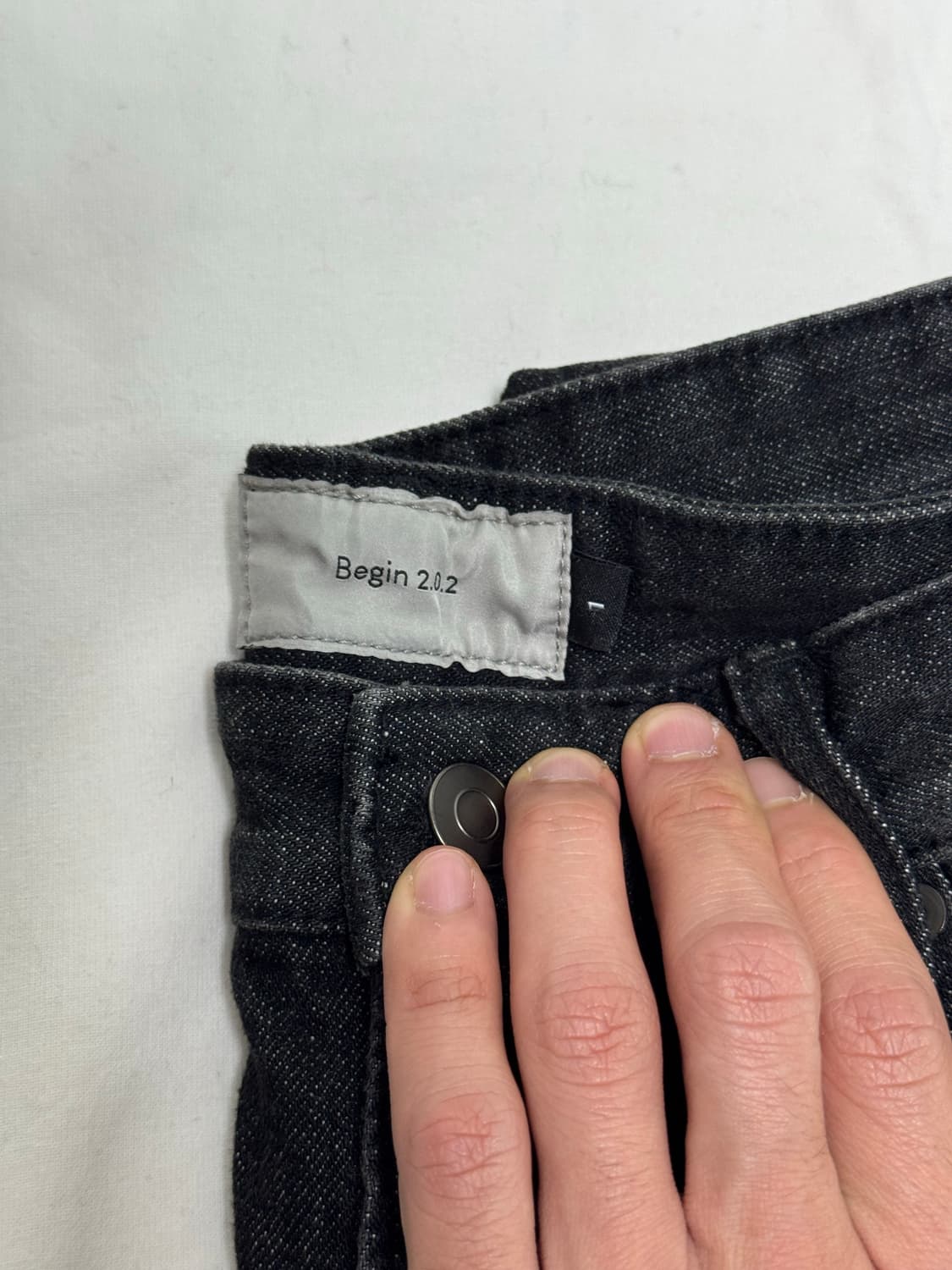 비긴202 / 와이드 세미 플레어 데님팬츠 / 1 상품이미지3