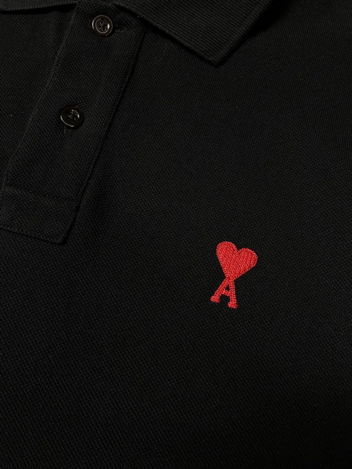 아미 AMI 스몰 하트 로고 폴로 반팔 티셔츠 PN9598 상품이미지3